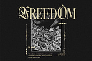 Northvale Blackletter Serif Font, a Blackletter Font by Heinzel Std (Thumbnail 5 of 10)