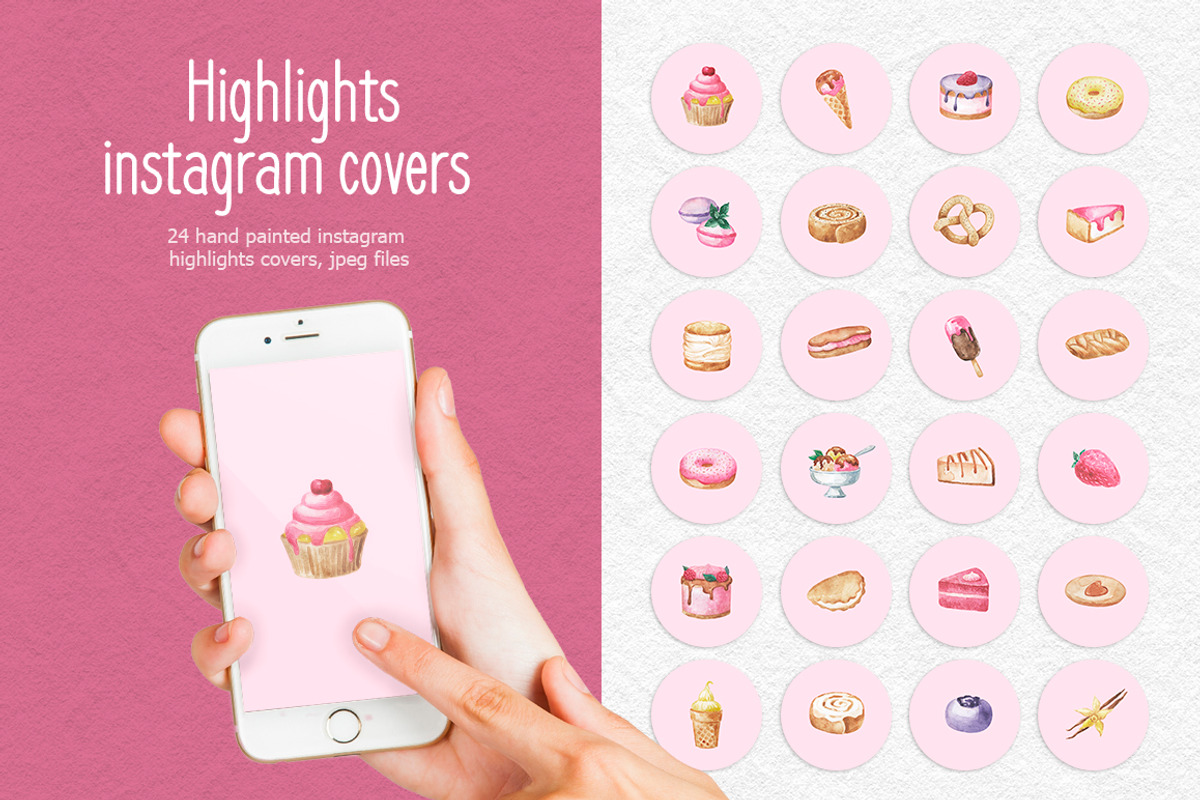 Food icon instagram, a Social Media Template by CreativeByLu (Photo 1 of 3)