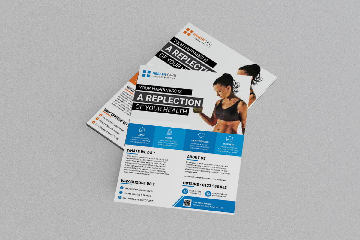 Professional Fitness Health Flyer, a Flyer Template by BrandlyTemplate (Photo 2 of 3)