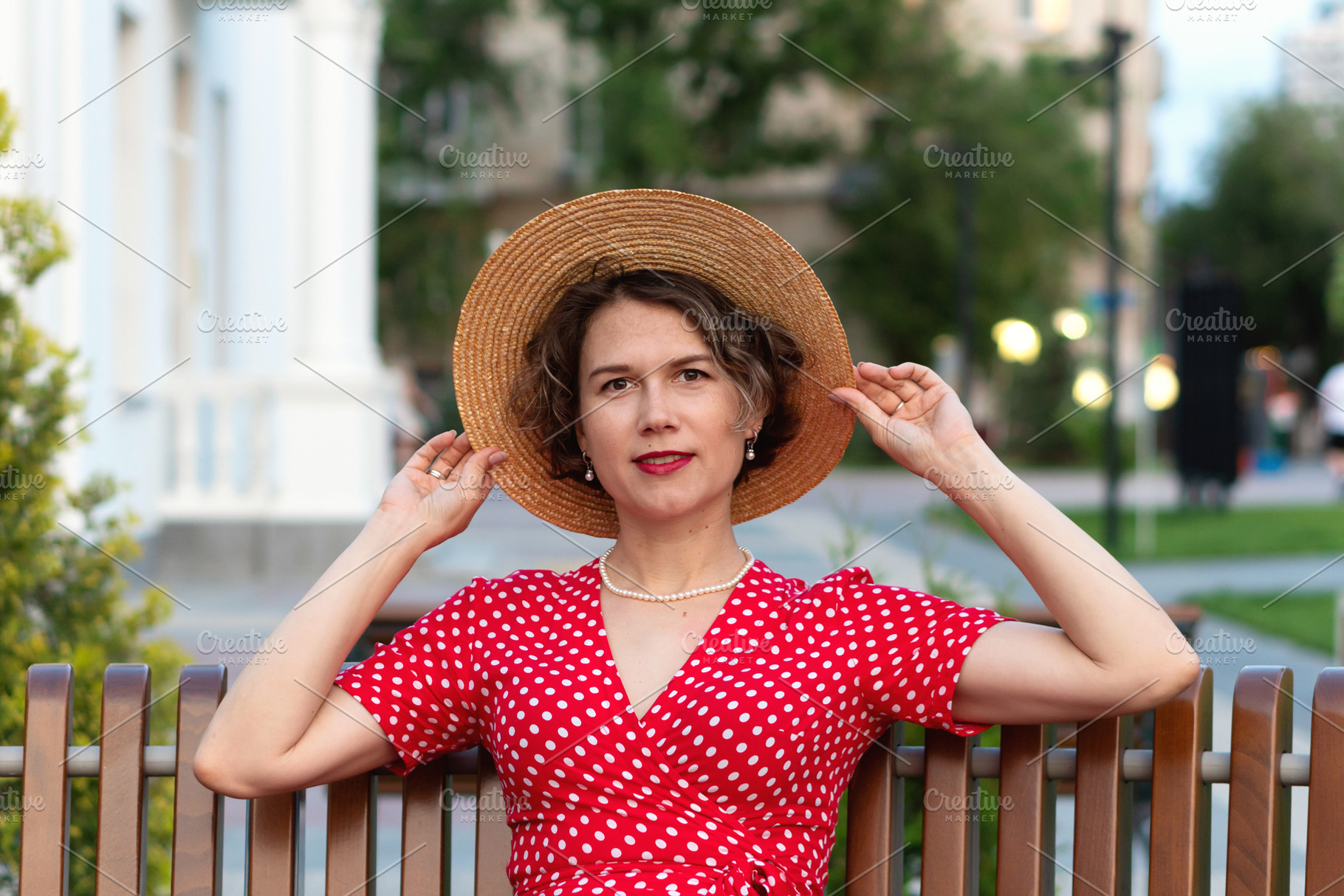Portrait of smiling woman in hat, a Person Photo by Elena Vagengeim