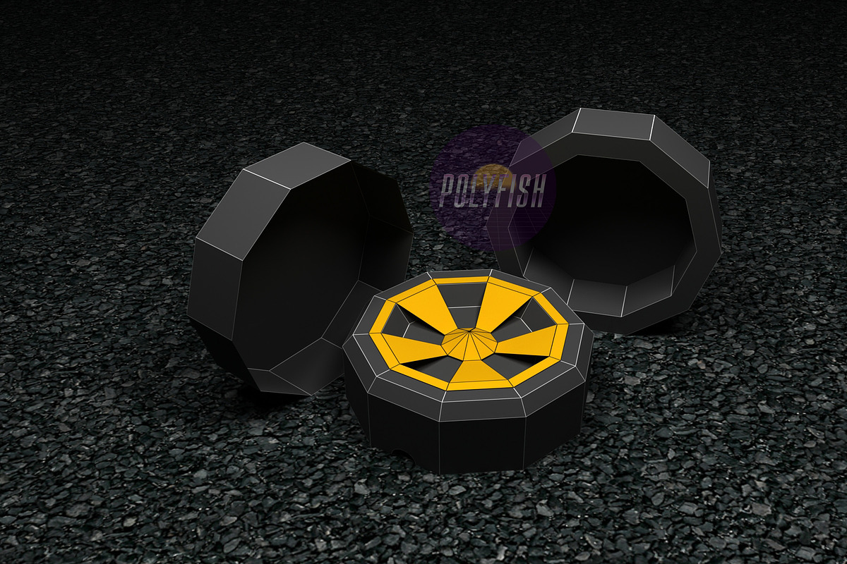 DIY Wheel Box 3D model template, a Graphic by PolyFish (Photo 3 of 4)