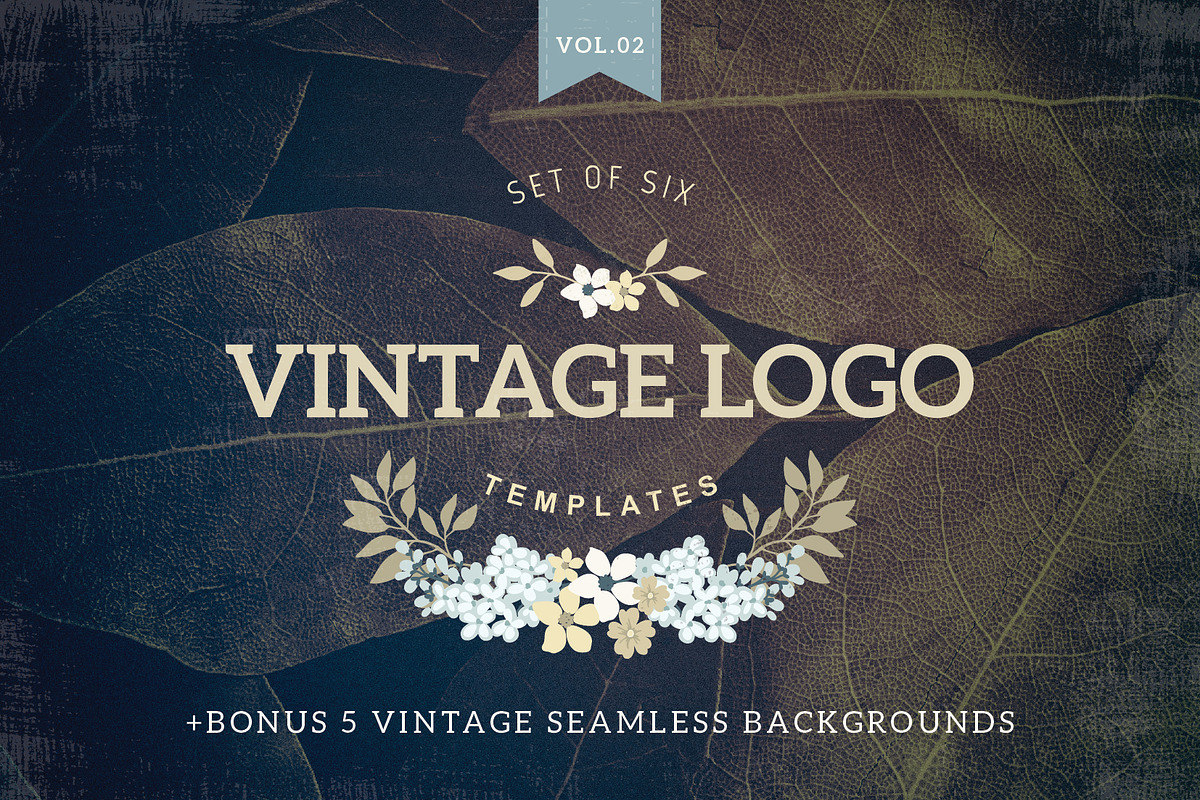 Vintage logo templates Vol 2, a Branding & Logo Template by Lisa Glanz (Photo 1 of 4)