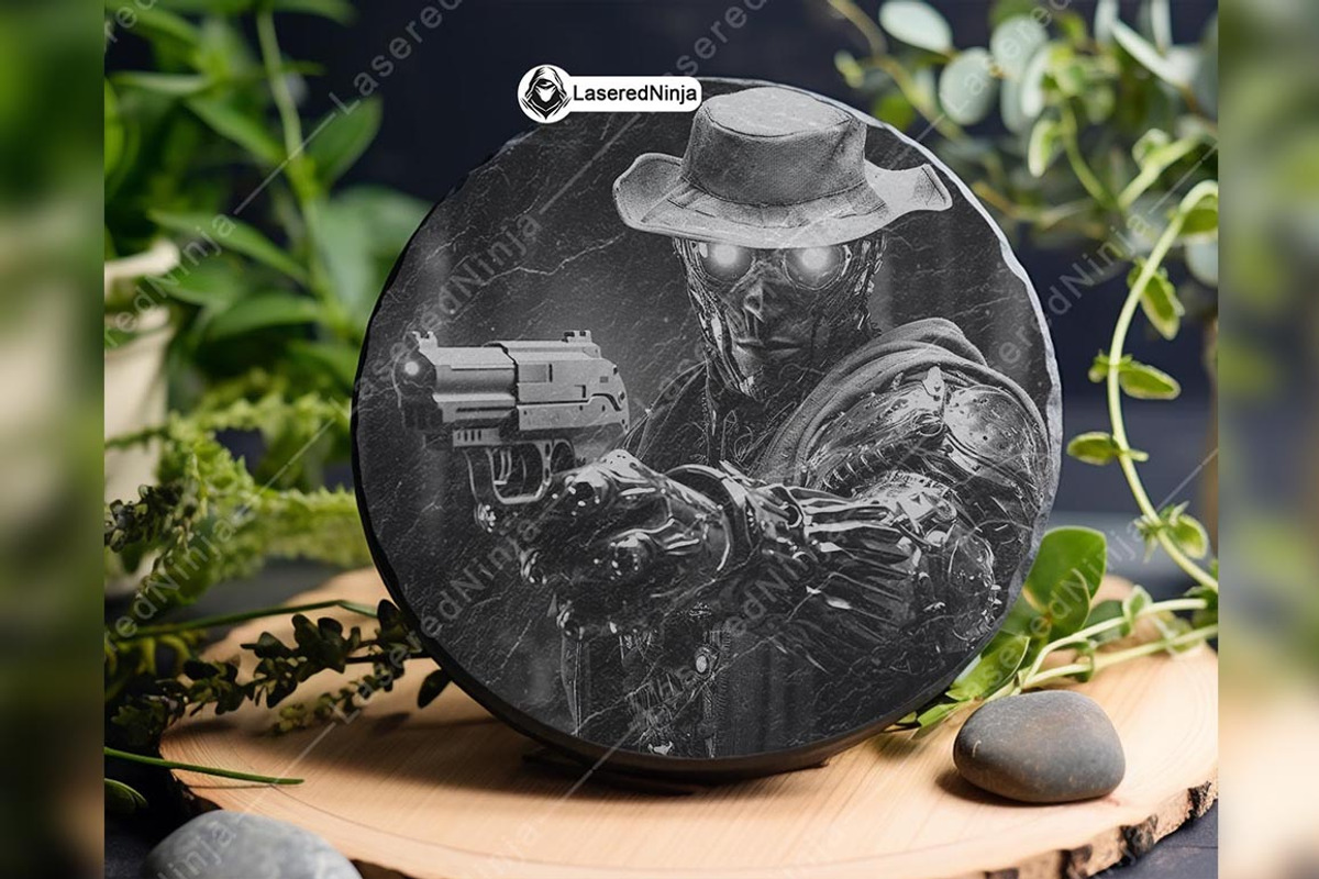 Cyborg Cowboy Man-Machine Artificial, a Background Graphic by LaseredNinja (Photo 4 of 7)