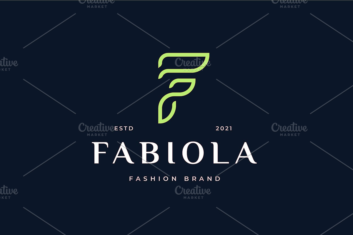 Letter F Simple Elegant Logo, a Branding & Logo Template by BlackSweet ...