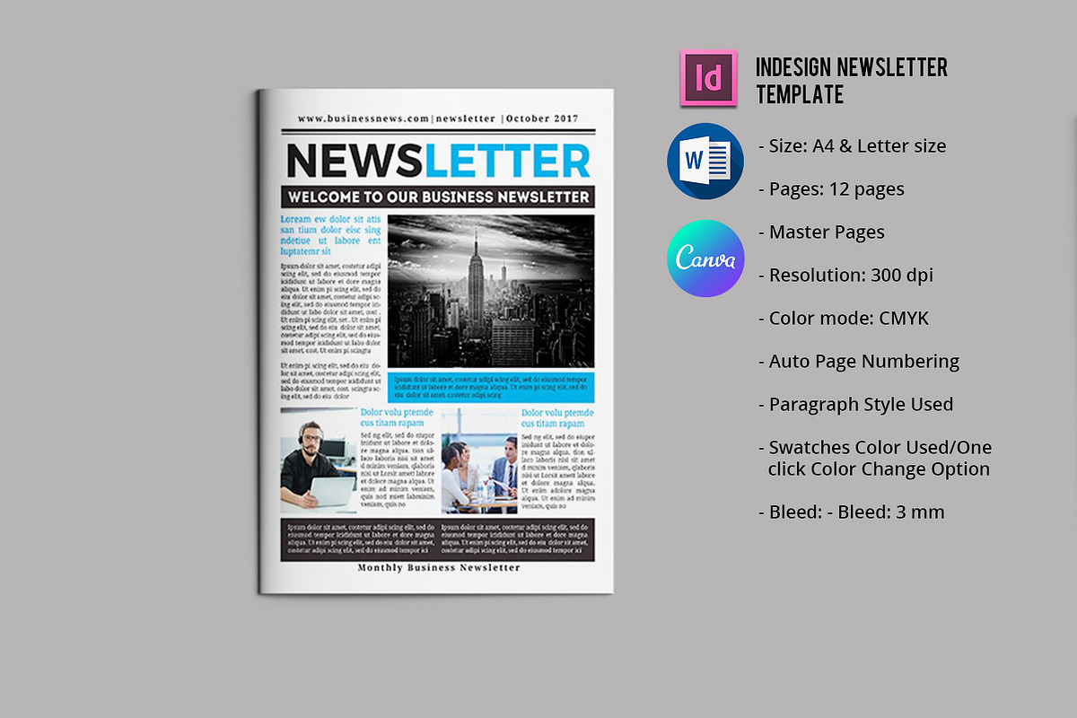 Business Newsletter Template V751, a Brochure Template by Template Shop (Photo 1 of 9)
