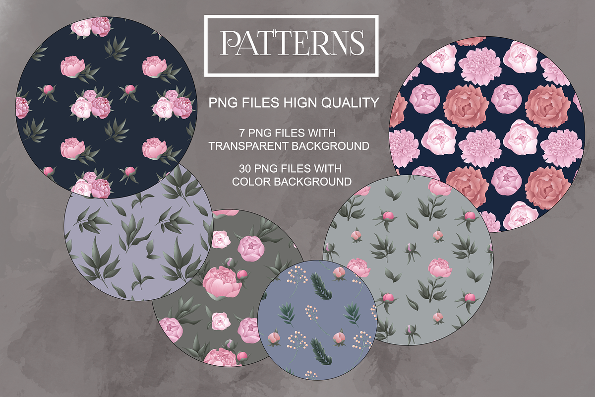 Peony Collection, a Wallpaper Graphic by sizileon (Photo 9 of 14)