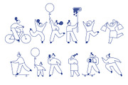 100+ Line People Editable Stroke, a Person Illustration by Vector_Art (Thumbnail 28 of 29)
