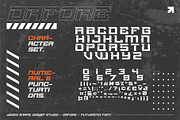 Dafore - Futuristic Font, a Sans Serif Font by Snape Design Studio (Thumbnail 2 of 5)