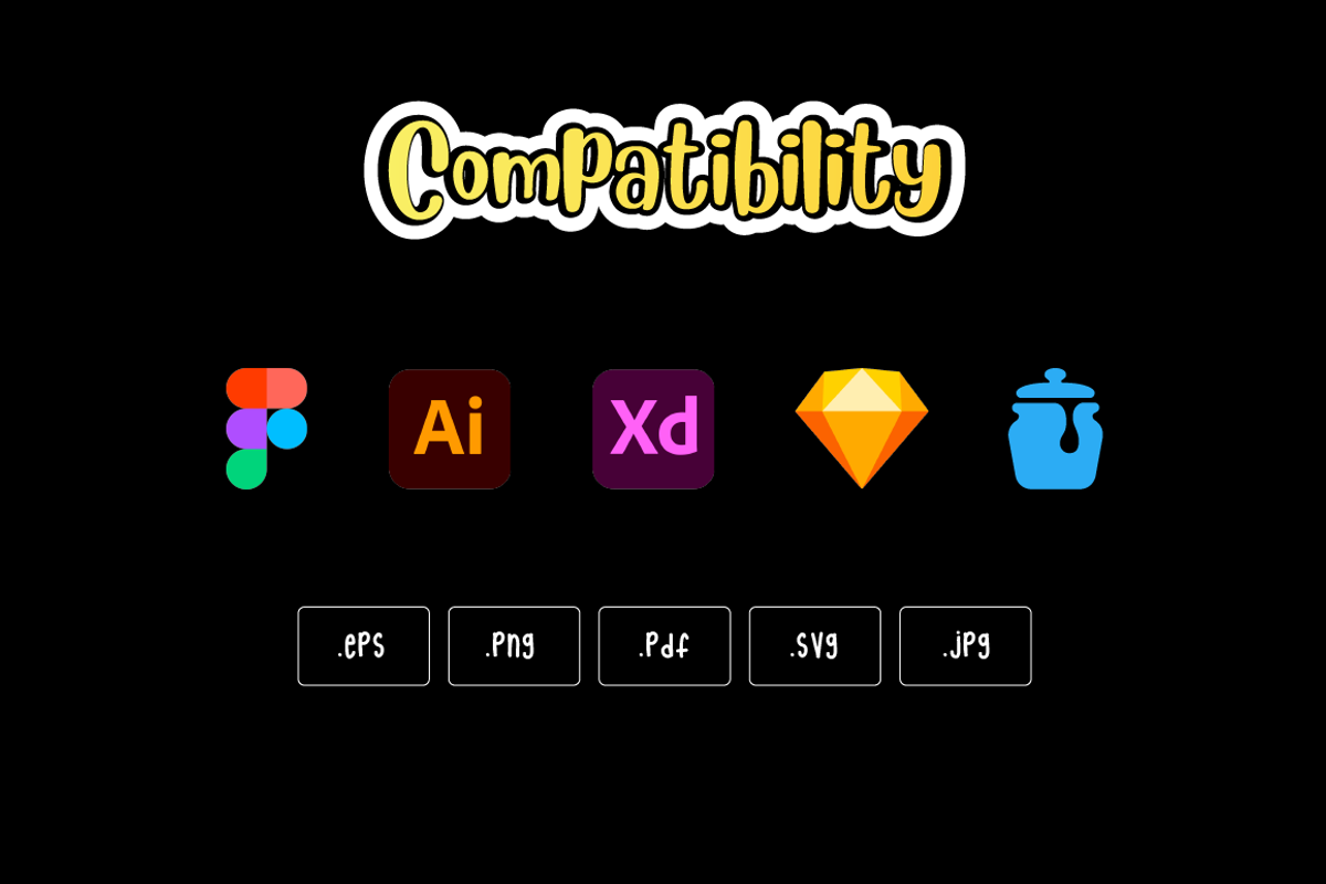 Groovy Sticker Set, an Emoji Icon by Brickclay (Photo 2 of 7)