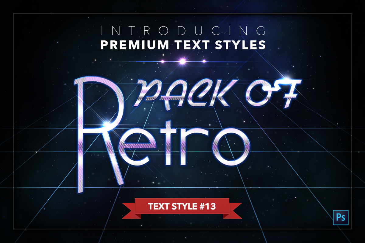 Retro #1 - 20 Text Styles, a Layer Style Add-On by Jonas Stensgaard (Photo 14 of 23)