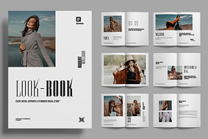 Clean Fashion Lookbook Layout, a Magazine Template by ContestDesign