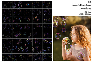 Bubbles Photoshop Overlays