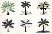 Watercolor Tropical Palm Trees, an Illustration by DreamCafeArt (Thumbnail 4 of 8)