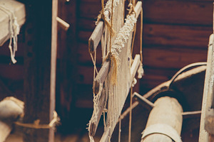 Antique Weaving Loom