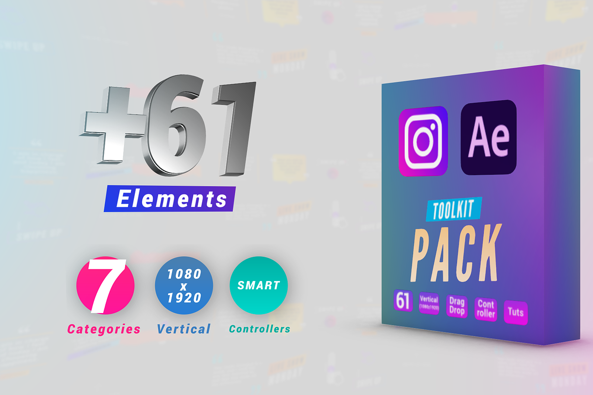 Instagram Toolkit- After Effect, a Social Media Template by Polygon Motions (Photo 1 of 2)