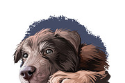 Puppies Dog Breeds Big Bundle 135Pcs, an Animal Illustration by Dneprstock (Thumbnail 38 of 68)