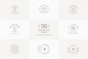 36 Botanical Logo Templates | Canva, a Branding & Logo Template by Vasya Kobelev