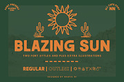 BLAZING SUN - Extra Illustrations, a Font by Blazing Sun Creative (Thumbnail 1 of 7)