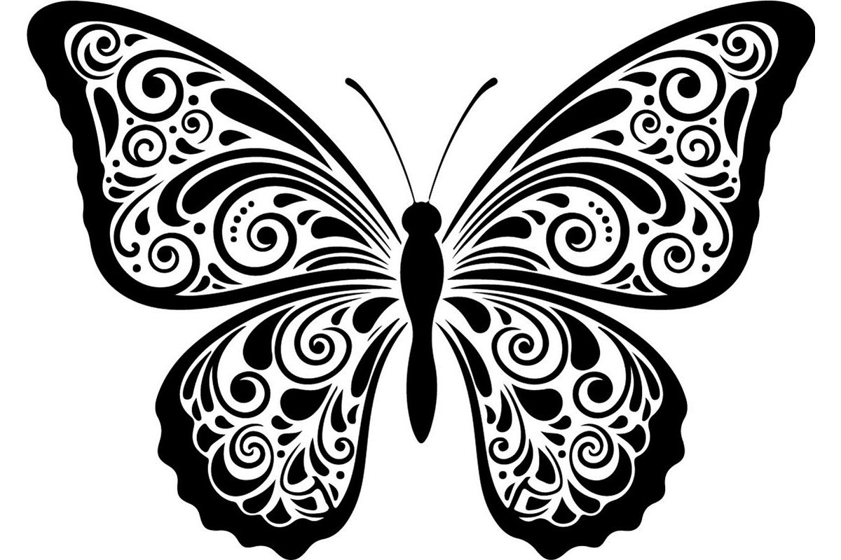 Butterfly Silhouette Bundle, a Decorative Illustration by Designer_Momina (Photo 2 of 20)