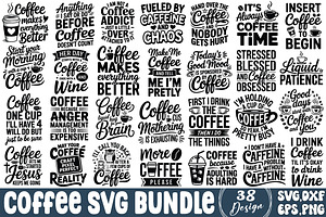 Coffee SVG Bundle, a Graphic by DollarSmart