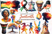 Minimalist Juneteenth Clipart, an Illustration by Designworld (Thumbnail 1 of 6)