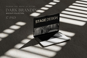 Dark Branding Mockup Collection, a Mac Mockup by Mockup Line
