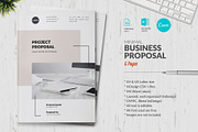 Canva Project Proposal Template, a Marketing Template by Sabin (Thumbnail 1 of 6)