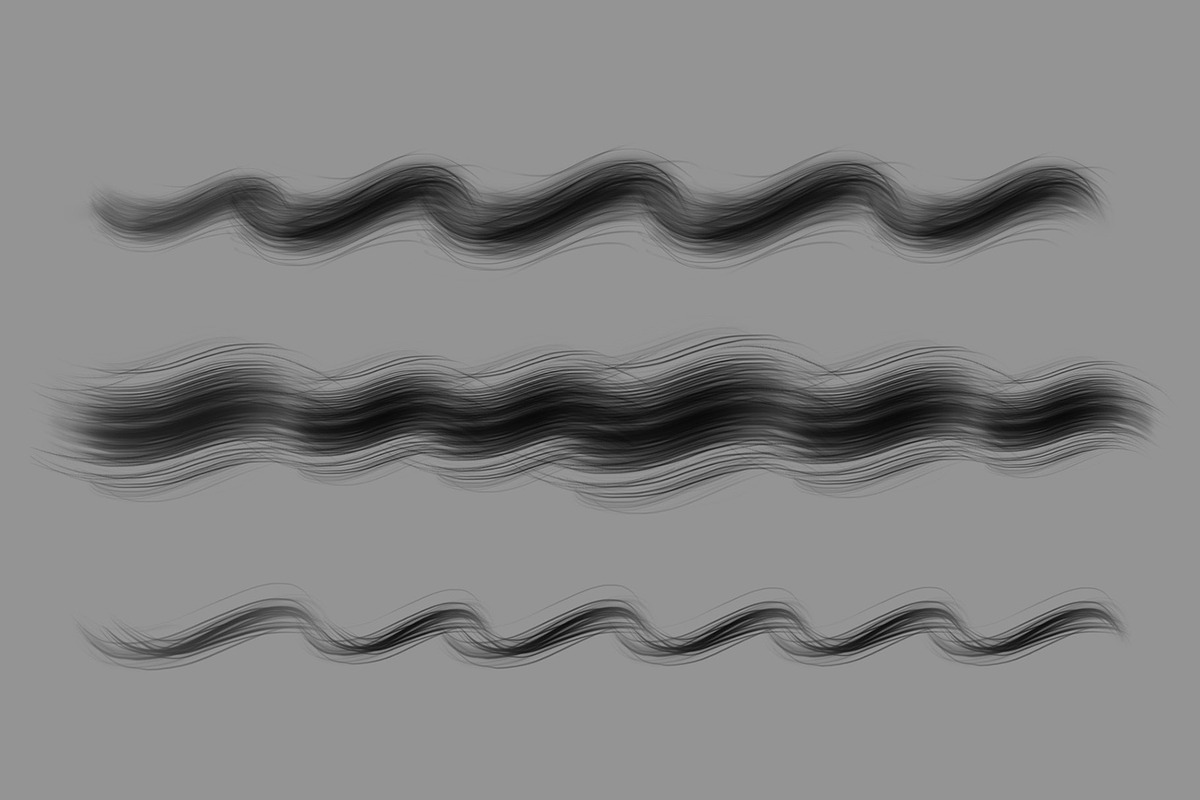 Hair Brush Set, a Brush Add-On by Zsolt Kosa Art (Photo 3 of 7)