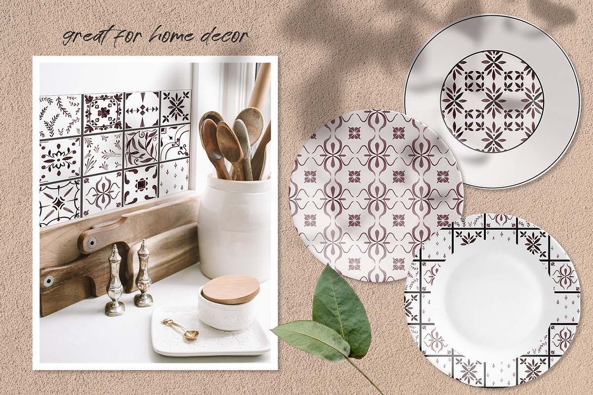 Vintage Tile Collection, a Pattern Graphic by Kate Galunga Artstore (Photo 5 of 8)