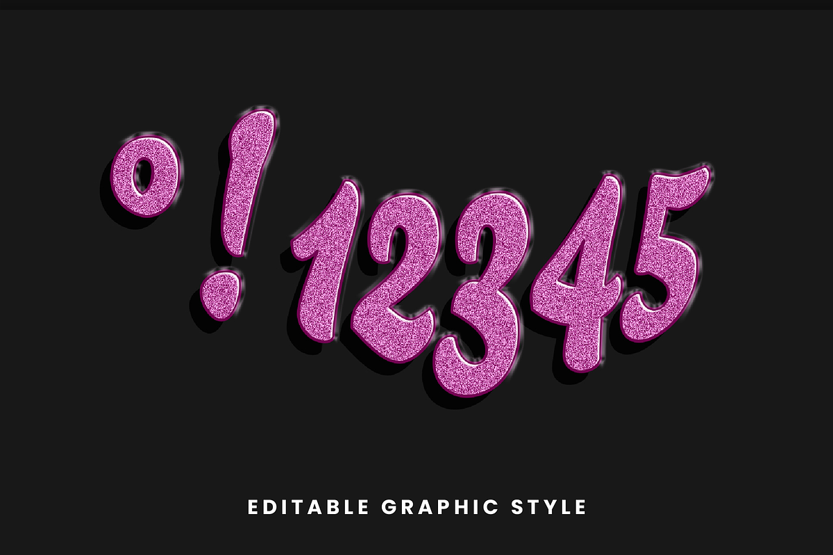Glitter Script Text Effect preview 2