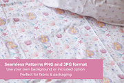 Mermaid watercolor pattern set, an Animal Illustration by WatercolorElena (Thumbnail 2 of 11)