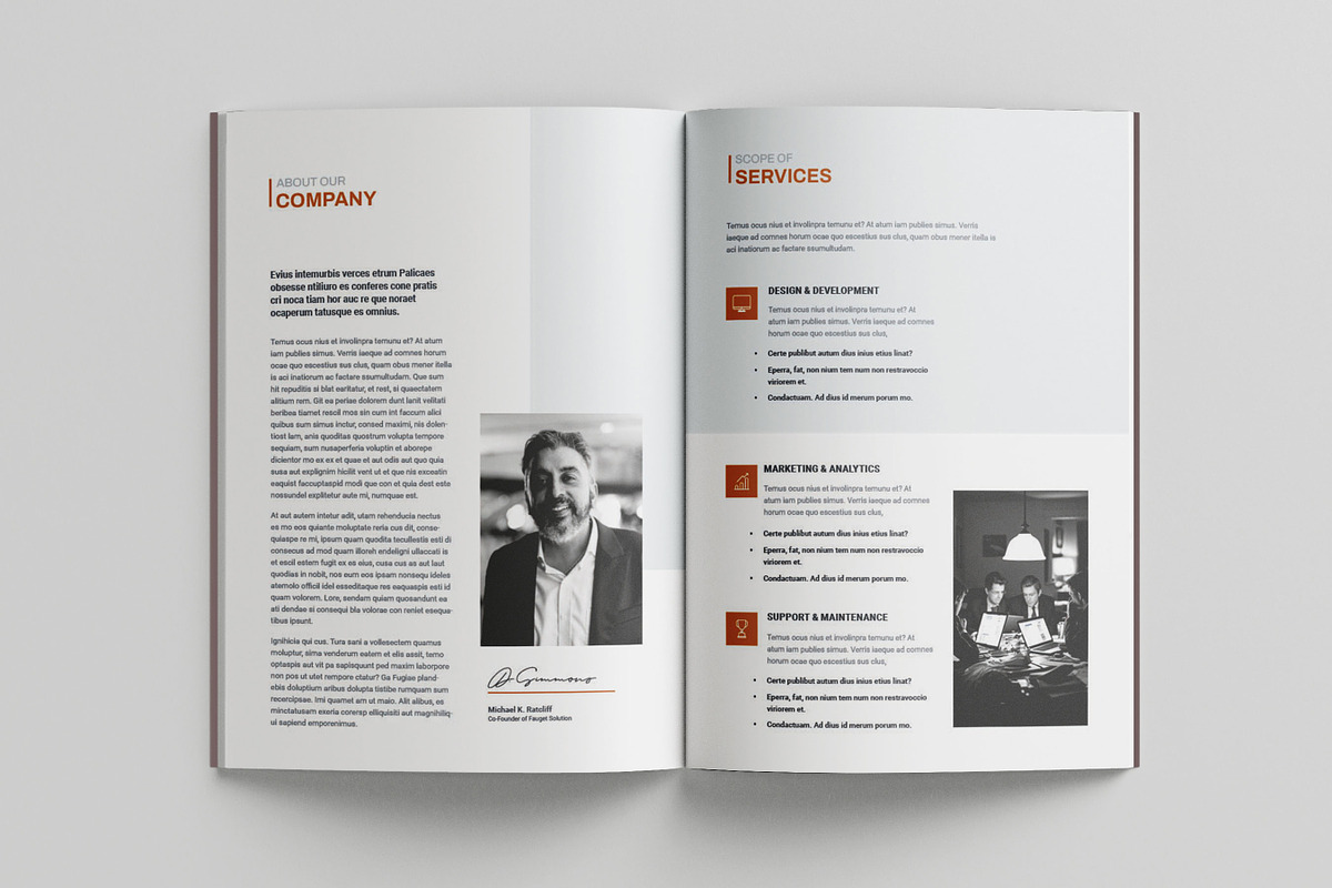 Business Proposal Template, Brochure, a Brochure Template by Niofix (Photo 3 of 6)