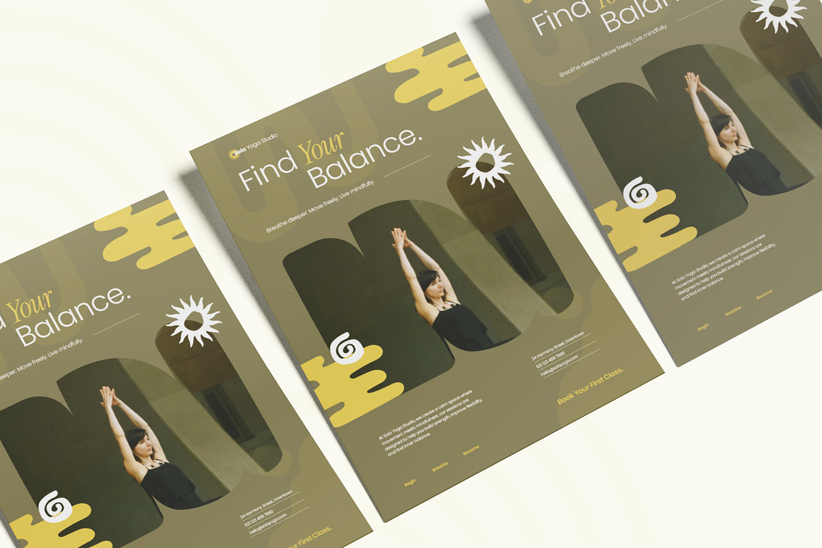Yoga Studio - Flyer, an Invitation Template by Fannan Studio (Photo 2 of 2)
