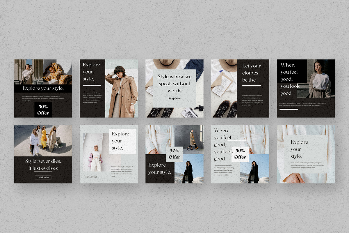 Aesthetic Instagram Templates Canva, a Social Media Template by Pixel Blend (Photo 3 of 5)