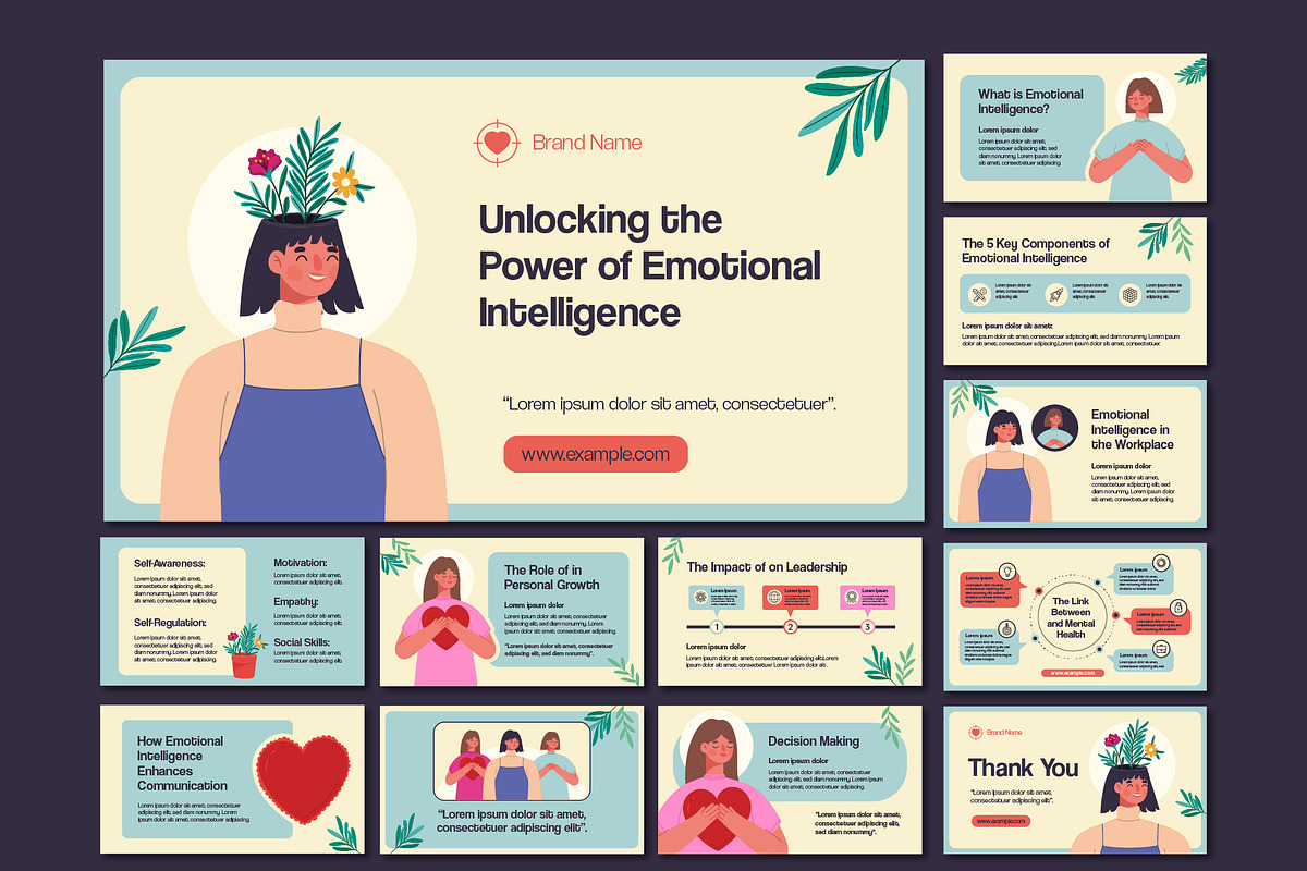 Emotional Intelligence Presentation, a Templates & Theme by studiogstock (Photo 1 of 3)