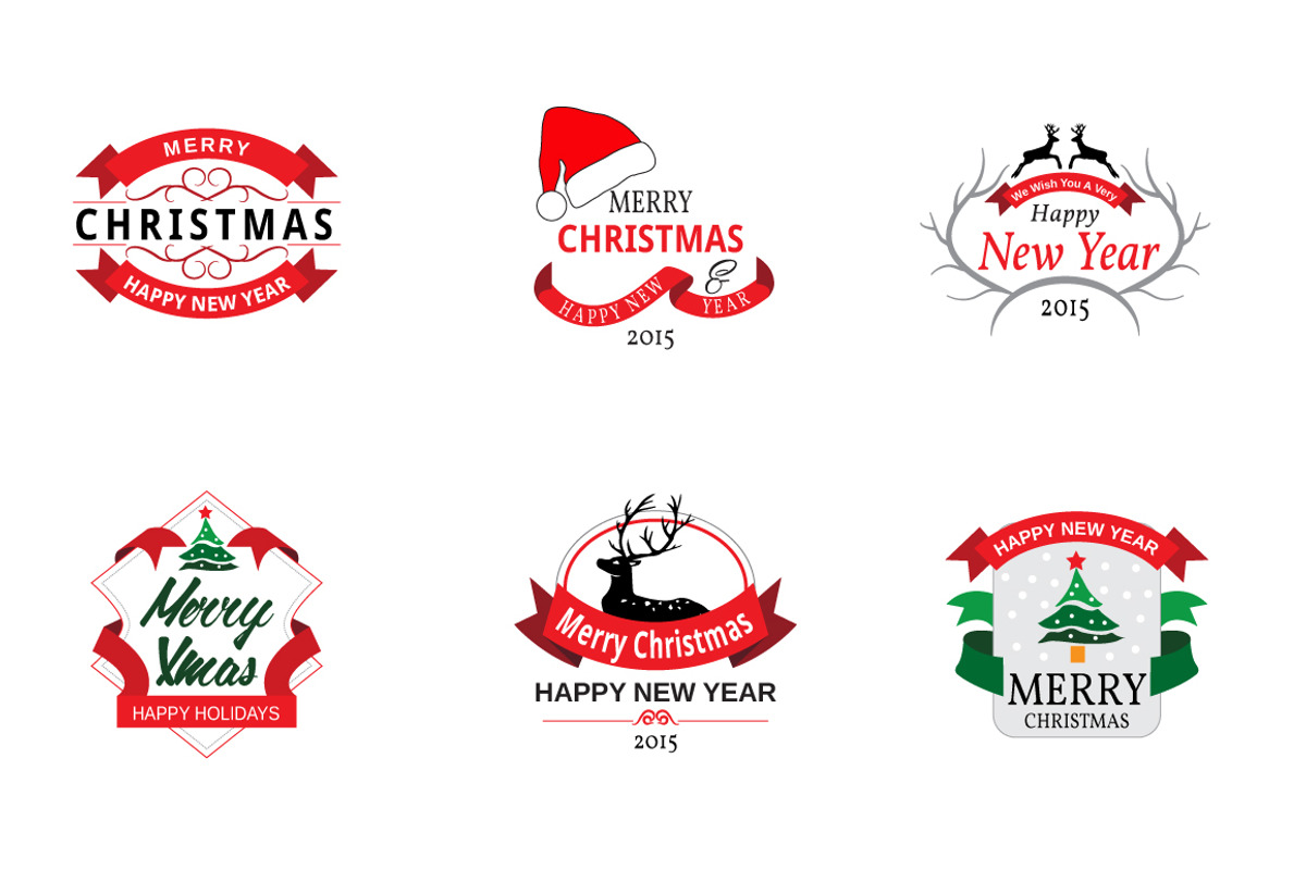 Christmas Badges preview 3