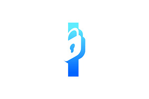 modern initial letter I padlock logo, a Branding & Logo Template by Rasagama Studio