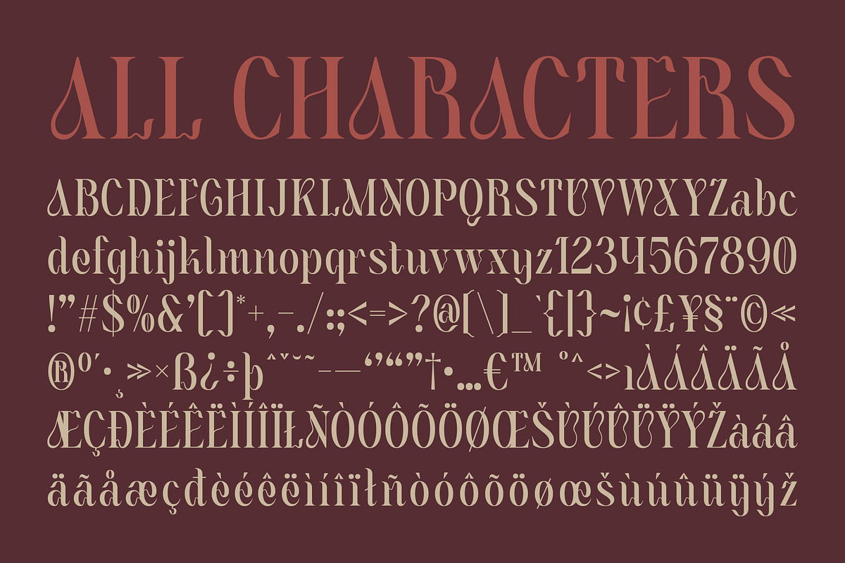CS Blair – Art Nouveau Font, a Serif Font by Craft Supply Co. (Photo 8 of 8)