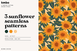 Autumn Sunflower Patterns