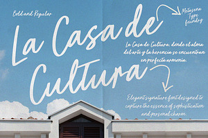 La Casa de Cultura | 2 Version, a Handwritten Font by Metasena Typefoundry