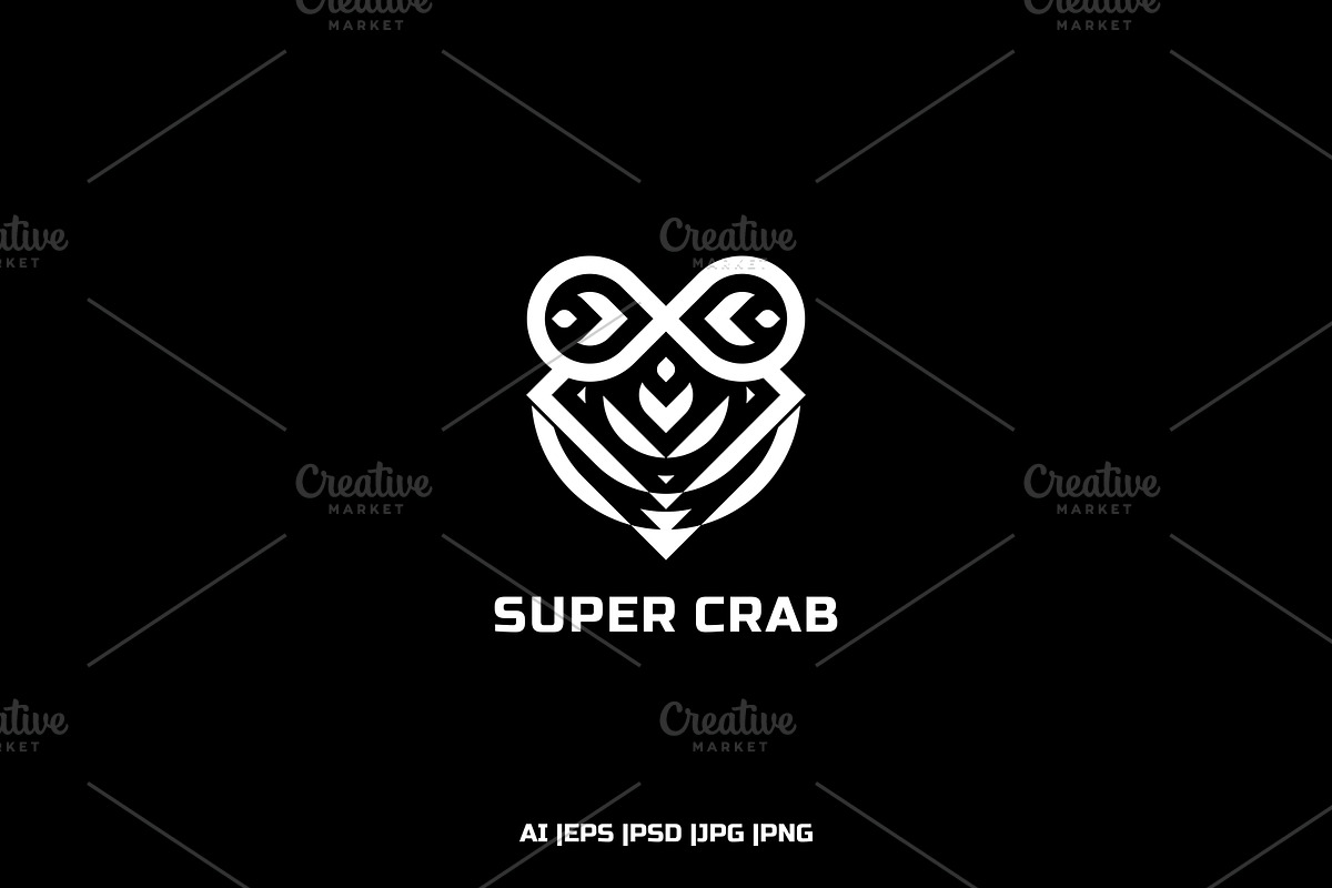 SUPER CRAB, a Branding & Logo Template by mwh_design