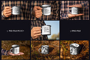 Mockup of Enamel Mug in the Hand, a Cups & Container Mockup by Grow Design Craft Studio (Thumbnail 6 of 6)