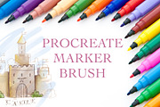 Magic marker, a Brush Add-On by Larisa Popova (Thumbnail 1 of 7)