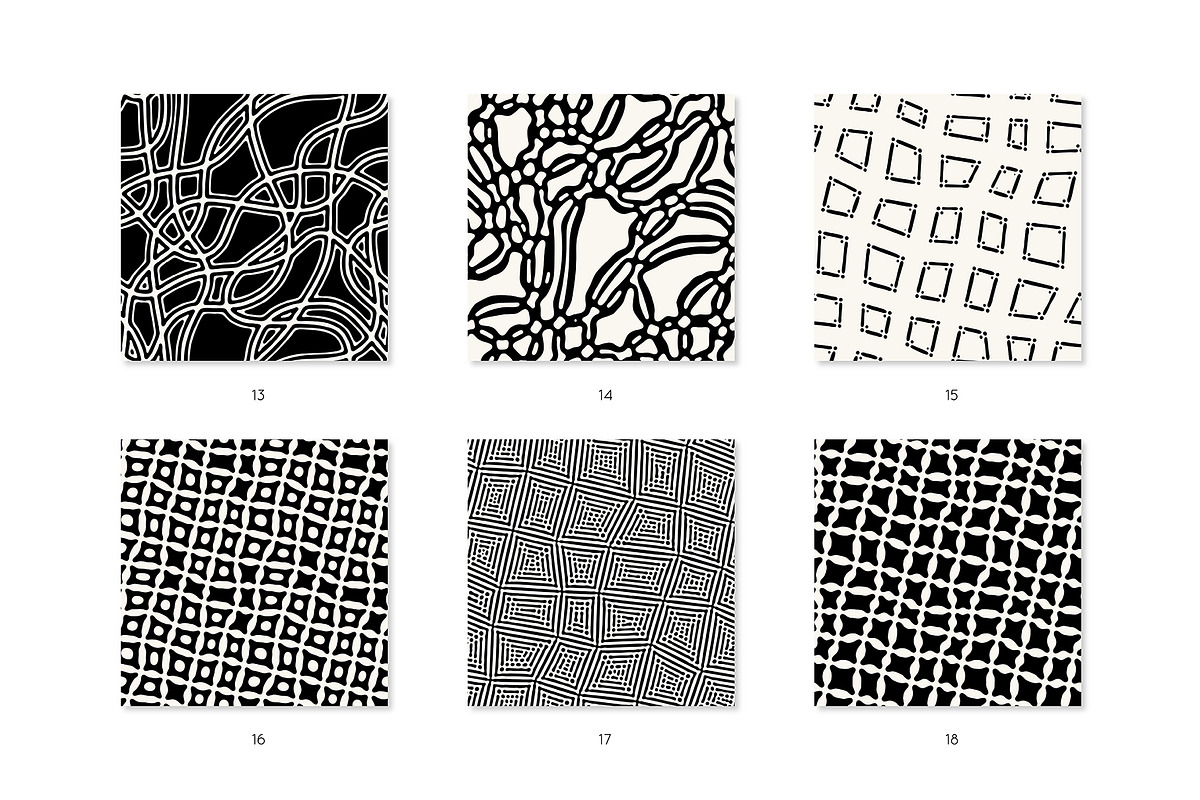 Abstract Seamless Patterns Bundle, a Pattern Graphic by Curly_Pat (Photo 5 of 12)