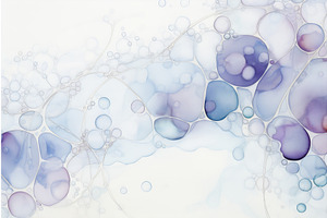 Purple Watercolor Bubble Abstract, a Decorative Illustration by Beautiful things