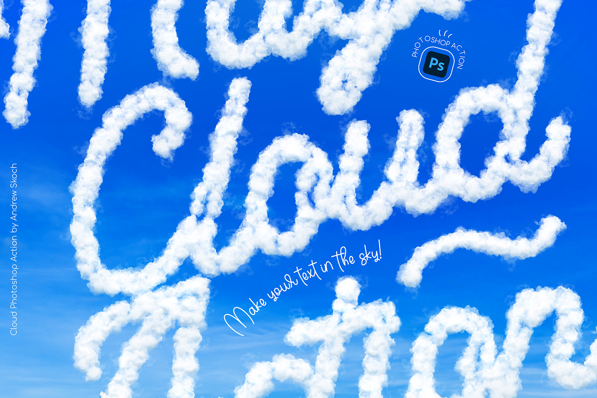 Cloud Photoshop Action, an Action Add-On by Andrew Skoch Design (Photo 3 of 7)
