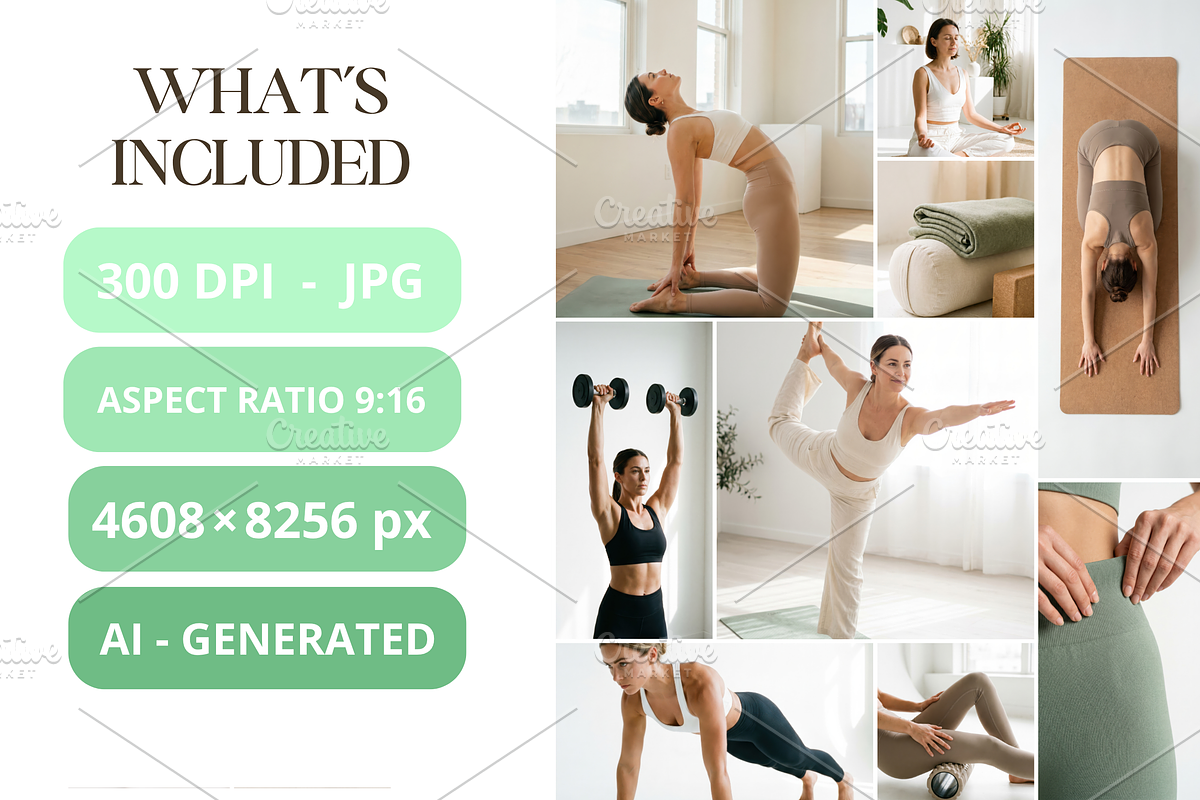 130 Stock Images for Yoga Fitness, a Sports & Recreation Photo by Selenique Studio (Photo 3 of 10)