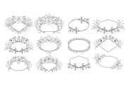 12 Floral Hand drawn Frames, an Object Graphic by Lianella's Shop (Thumbnail 2 of 3)
