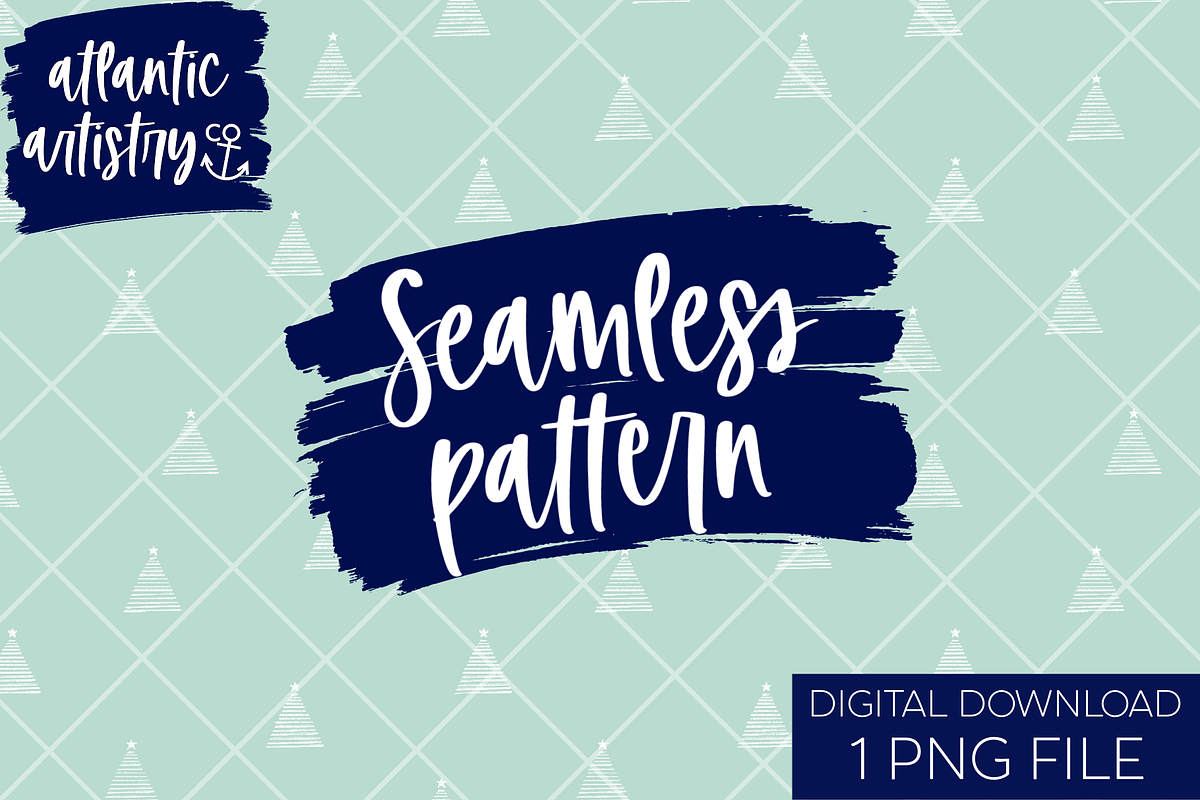 Christmas tree seamless background, a Background Graphic by Atlantic Artistry (Photo 1 of 3)