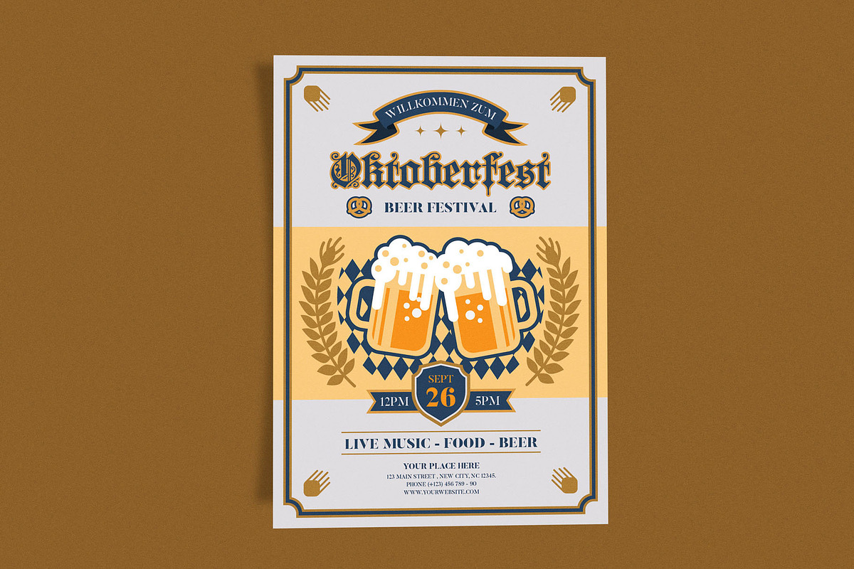 Oktoberfest Beer Yellow, a Flyer Template by Me55enjah Design (Photo 2 of 4)